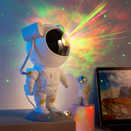 The Cosmic Astronaut Galaxy Projector USB , Atmospher Bedroom Table Lamp