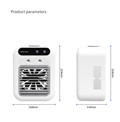Portable Water Cooling Air Conditioner Fan for Room, Office, and Car
