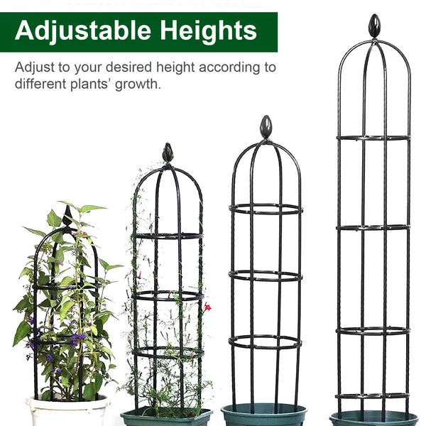 2 Packs Garden Obelisk Trellis 5.9FT Plants Tower For Climbing Plants Flower Vegetable Vine