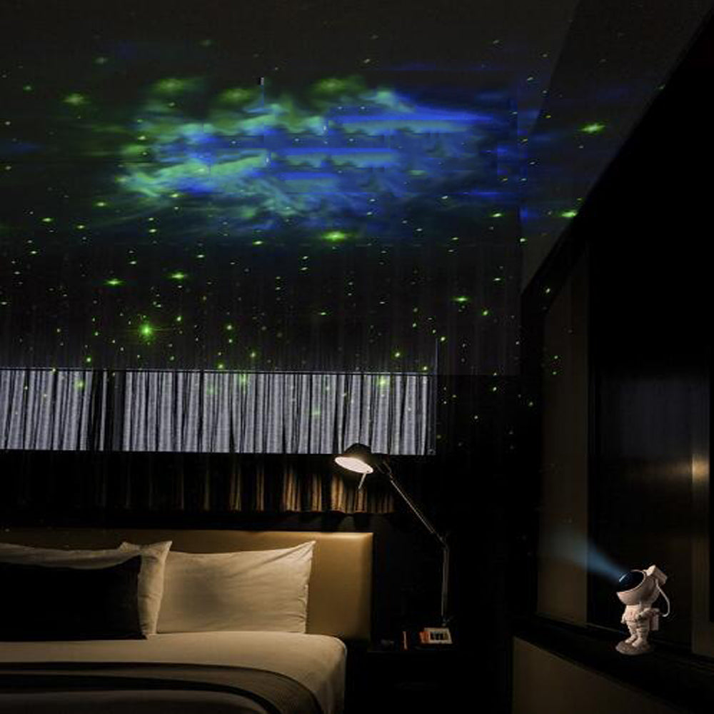 The Cosmic Astronaut Galaxy Projector USB , Atmospher Bedroom Table Lamp