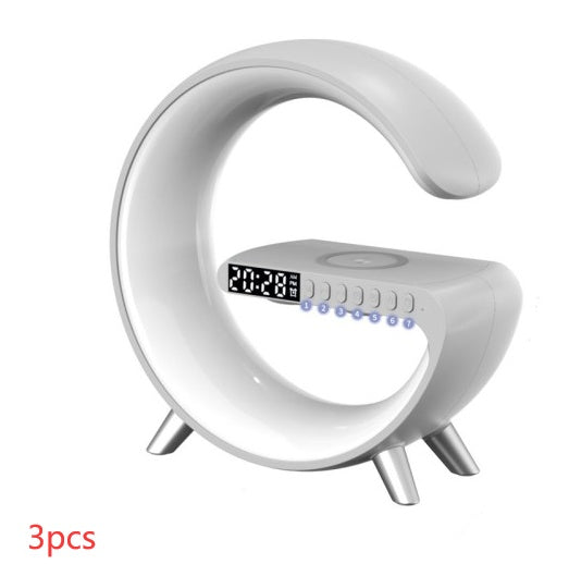 G Shaped LED Lamp Bluetooth Speake Wireless Charger Atmosphere Lamp App Control For Bedroom Home Decor
