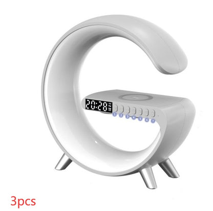 G Shaped LED Lamp Bluetooth Speake Wireless Charger Atmosphere Lamp App Control For Bedroom Home Decor