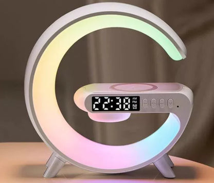 G Shaped LED Lamp Bluetooth Speake Wireless Charger Atmosphere Lamp App Control For Bedroom Home Decor
