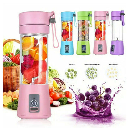 Portable USB Rechargeable Mini Blender & Juicer for Home Kitchen – Simple Electric Fruit Mixer