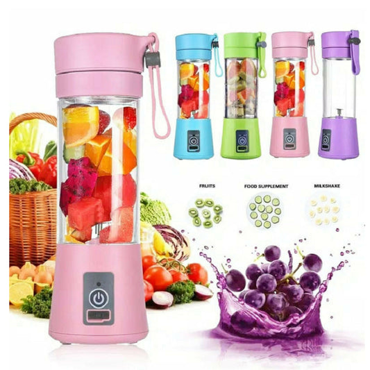 Portable USB Rechargeable Mini Blender & Juicer for Home Kitchen – Simple Electric Fruit Mixer